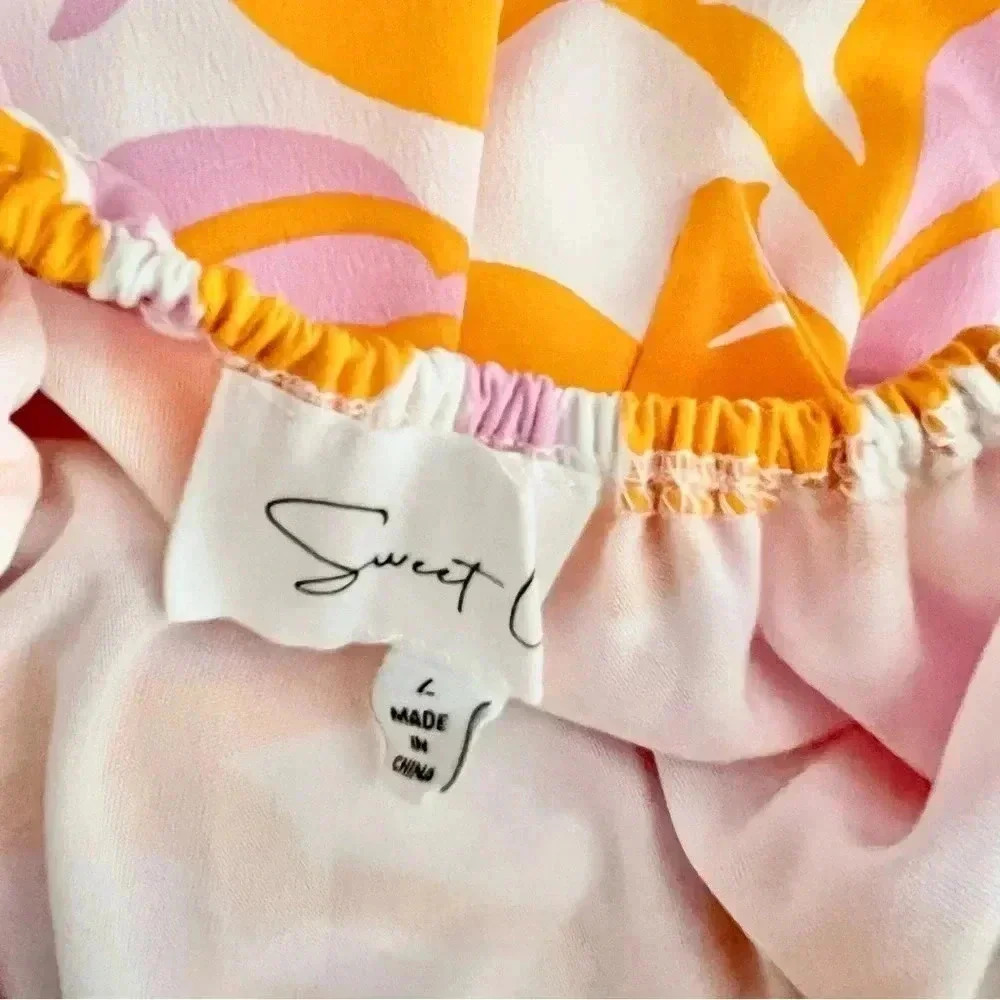 Sweet Lemon Puff Sleeve Dress with Pockets - Picture 7 of 11